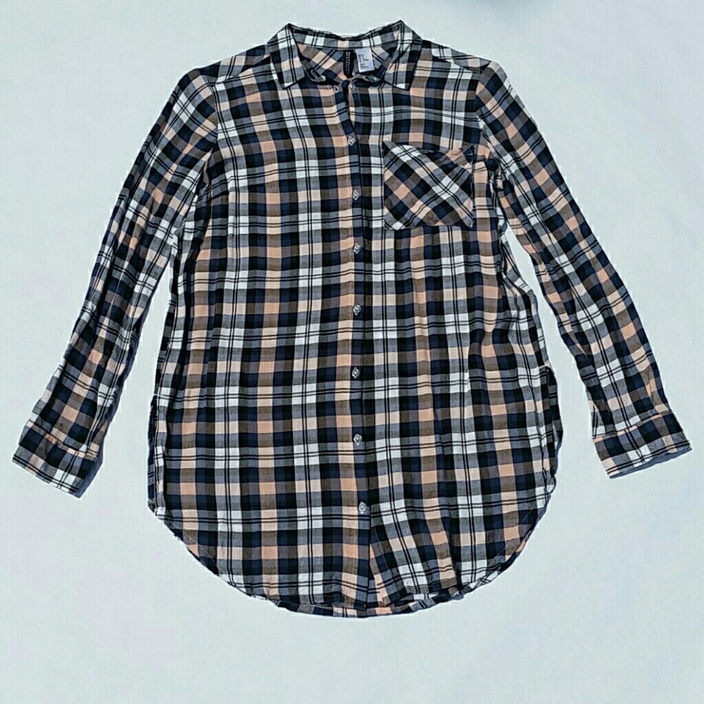 Plaid Tunic Top